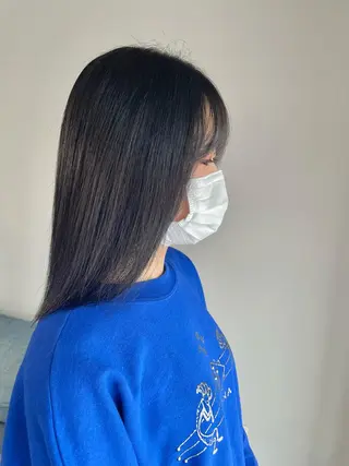 ミディアム カラー La fith hair ray 札幌店所属・顔まわり/W カラー/リョウのヘアスタイル