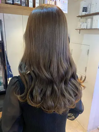 セミロング カラー scene.池袋所属・scene. haraのヘアスタイル