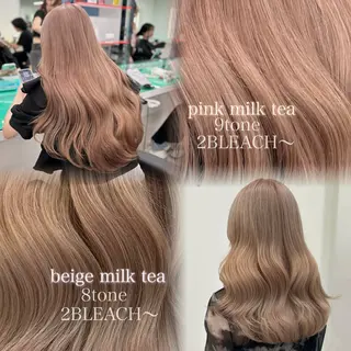 ロング モテ髪ハイトーン🫧 serina🎀池袋のヘアスタイル