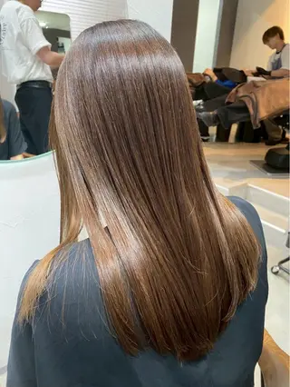 透明感カラー♡ 岡部瑠里のヘアスタイル