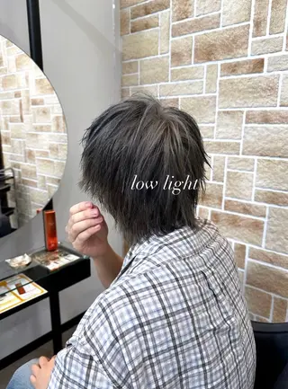 カラー メンズ 栗谷 竜希のヘアスタイル