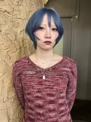 ショート カラー haco＋所属・圧倒的デザイン力 店長🎨RENAのヘアスタイル