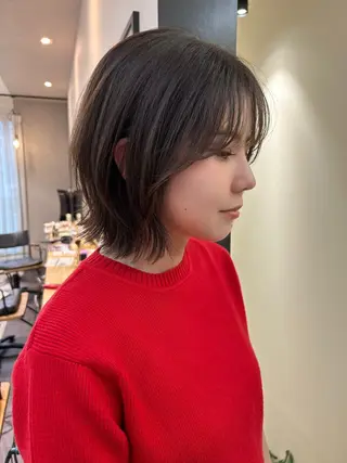 ショート hub hair レイヤー/透明感のヘアスタイル