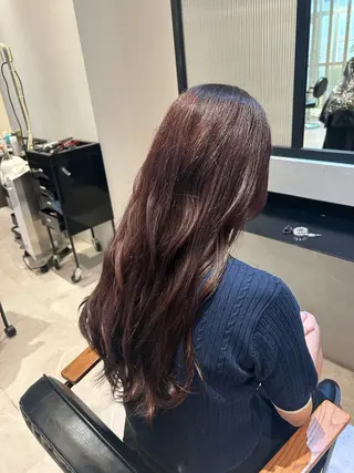 ロング カラー 縮毛矯正/カット/ 韓国ヘア/蛯原🍤のヘアスタイル