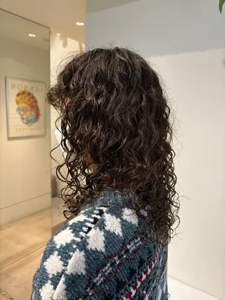 ロング パーマ ANY/須田 麻人/ハードパーマのヘアスタイル