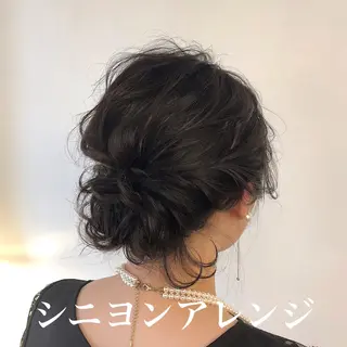 ミディアム ヘアアレンジ h a k u 大倉 卓人のヘアスタイル