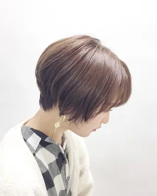 ショート カラー aguhair jour所属・髪質改善/白髪ぼかし KENTAのヘアスタイル