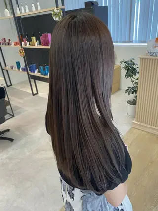 ロング メンズ縮毛矯正 ニュアンスパーマのヘアスタイル