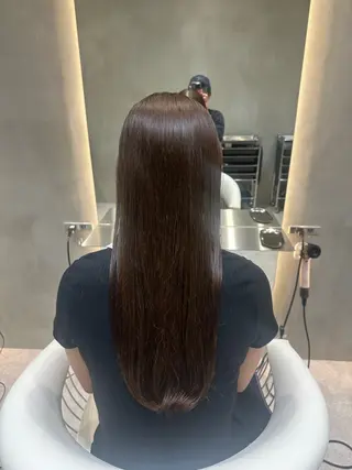 ロング 透明感カラー/伊藤 陸/soigneのヘアスタイル