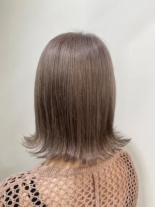 ミディアム カラー たなか もえなのヘアスタイル