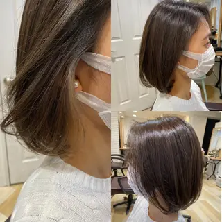 ミディアム La paix所属・パーソナルカラー lapiax阿部のヘアスタイル