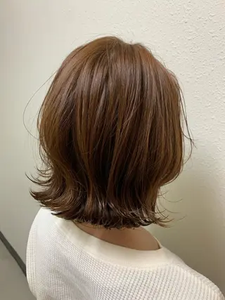 ミディアム エンドウ　ミノリ🤎 /半個室/レイヤーのヘアスタイル
