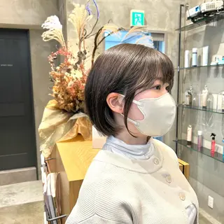 ショート ボブ・レイヤー 田中 励也のヘアスタイル