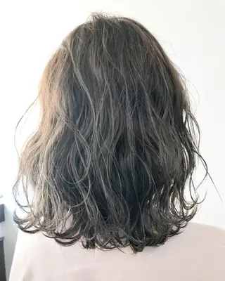 ミディアム カラー パーマ ヘアアレンジ メンズ キッズ ネイル マツエク・マツパ Lien 深井店のヘアスタイル