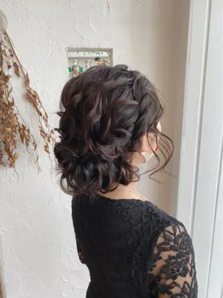 ロング カラー パーマ ヘアアレンジ 美容室 ソンリエのヘアスタイル