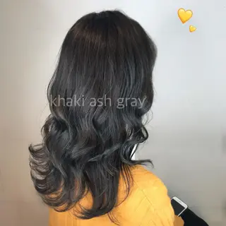 セミロング カラー ヘアアレンジ knock【ノック】所属・烏丸韓国ヘア🇰🇷 ayaka🎀のヘアスタイル