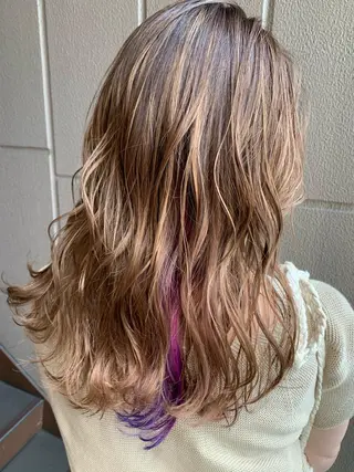 セミロング カラー Joule 大分メンズのヘアスタイル