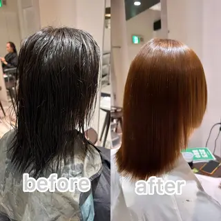 ミディアム カラー パーマ メンズ 👑松山ストレート/ メンズヘア/龍仁👑のヘアスタイル