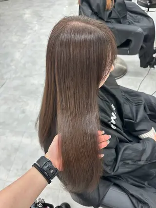 カラー 透ける透明感カラー 🤍anju🎀のヘアスタイル