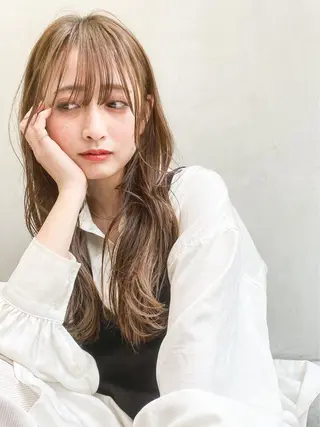 ロング カラー ヘアアレンジ 山崎 澪 レイヤーカット/大宮のヘアスタイル