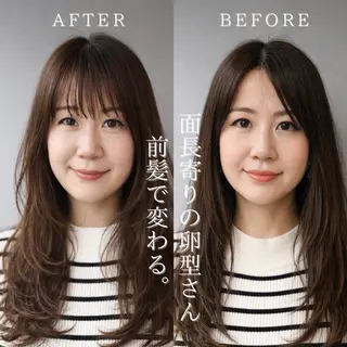 セミロング 苅田 茂樹のヘアスタイル
