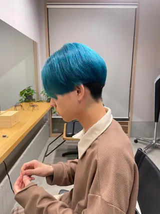 ショート カラー メンズ MINX The  pass所属・國米 遥生のヘアスタイル