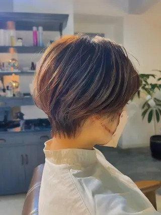 ショート カラー Mirror'所属・ショート/韓国ヘア 押本恵一のヘアスタイル