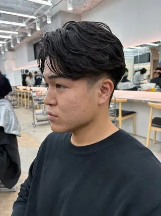 パーマ メンズ 🌀toa/波巻き✨ /メンズパーマ／栄のヘアスタイル