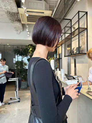 ショート カラー FILMS所属・タグチ アスカのヘアスタイル