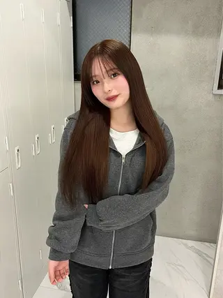 ロング カラー riko/レイヤー/ 艶カラー/ヘアセットのヘアスタイル