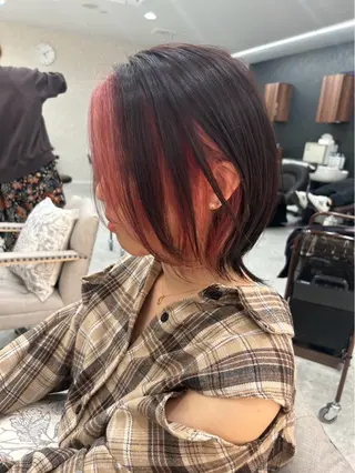 ショート カラー 山碕 遼のヘアスタイル