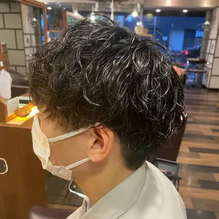 パーマ メンズ ふるはし みなのヘアスタイル