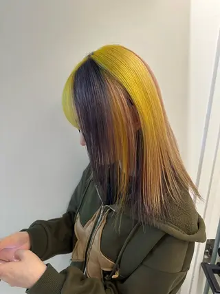 ロング カラー ハイトーン/パーマ/ メンズ / 櫻本🌐のヘアスタイル