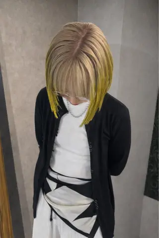 ミディアム カラー パーマ ヘアアレンジ メンズ 心斎橋美容室 Junのヘアスタイル