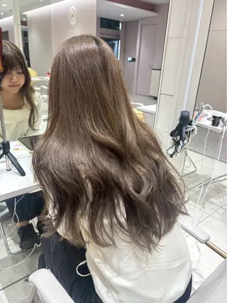 ロング 透明感カラー/似合わ せ前髪/柴田礼空のヘアスタイル