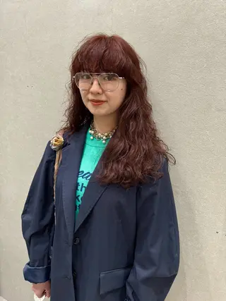 セミロング パーマ 過ごしやすい美容室 でありたいのヘアスタイル