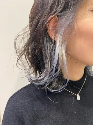 ミディアム カラー オタク美容師💟 チバコナツのヘアスタイル