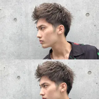 カラー メンズ BABY 艶髪暗髪ヘア💖達人のヘアスタイル