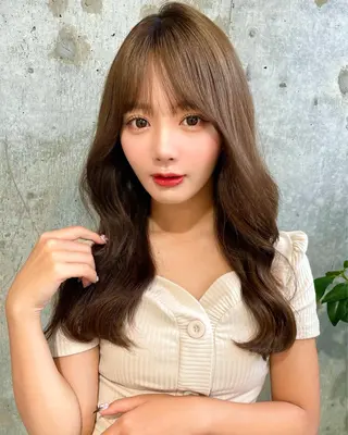 ロング カラー 韓国ヘア🤍顔周り/ 髪質改善✨/林遼一郎のヘアスタイル