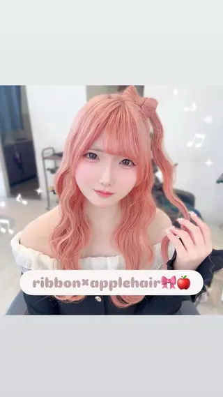 ヘアアレンジ inq sakae所属・りん🌷︎名古屋 ブリーチカラーのヘアスタイル