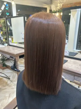 ミディアム カラー cute所属・栗屋野 明希のヘアスタイル