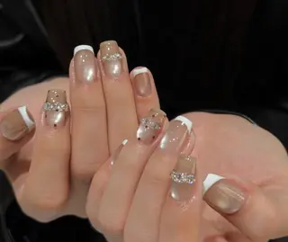 ネイル By moonネイル 🌷ワンホン/韓国風のネイルデザイン