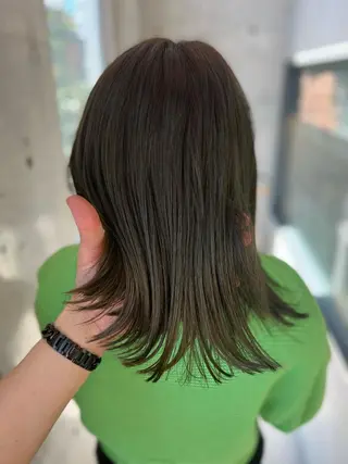 ミディアム カラー 誰よりも丁寧なカット 🍀小林輝のヘアスタイル