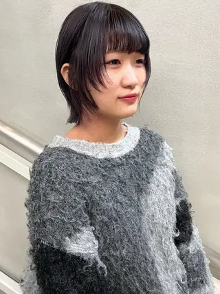 ミディアム カラー 佐藤 永夏のヘアスタイル