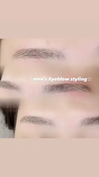 メンズ アイブロウ salon peacockのマツエク・マツパデザイン