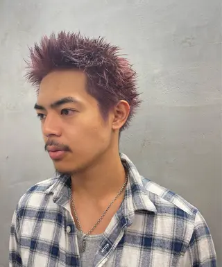 ショート カラー メンズ Lmano所属・Lmano ケンタのヘアスタイル