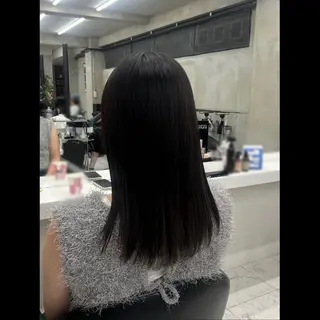 ミディアム パーマ・ストレート/ reina🐈‍⬛のヘアスタイル