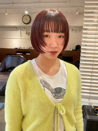 ショート カラー ファッションに 溶け込むstyleのヘアスタイル