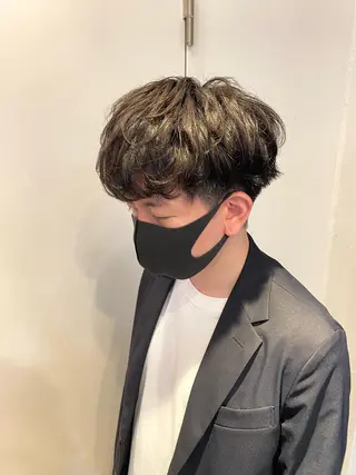 ショート パーマ メンズ JINKIメンズ特化 メンズカットパーマのヘアスタイル