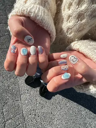 ネイル s/w ＿shokoのネイルデザイン